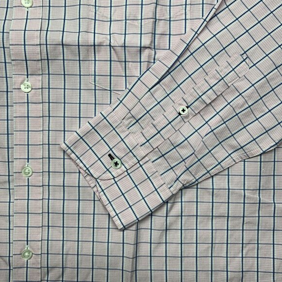UNTUCKit Montiano Shirt Mens 3XL Regular Pink Plaid Long Sleeve Button Up New - Picture 3 of 11